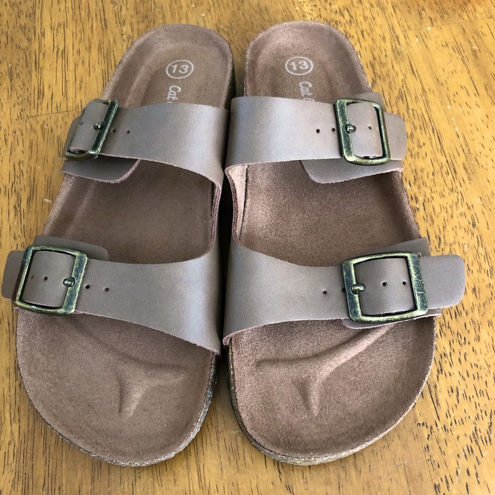 Like New -Brown Cat and Jack sandals